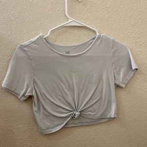 Baby blue cropped tee NWOT